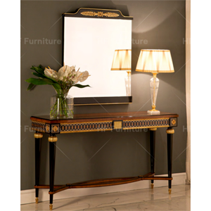 Console in legno di lusso con console a <span class=keywords><strong>specchio</strong></span> da tavolo in legno con <span class=keywords><strong>ingresso</strong></span> tavolo da soggiorno mobili - Product Image 3