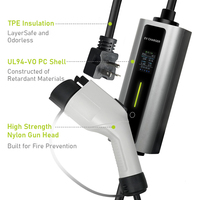 Nouveau chargeur EV portable 3,5 kW Type 2 IP65 pour usage domestique, homologué CE TUV, prise Schuko 16A, câble de charge mobile, expédition immédiate, Hub CB