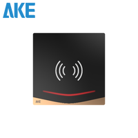 Lector de Tarjetas de Control de Acceso Integrado AKE, Venta al por Mayor de Fábrica, IP65, Vidrio Templado, Lector de Proximidad RFID de 13.56MHz para Control de Acceso a Puertas
