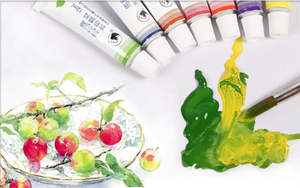 Set di vernice Gouache per principianti a 36 colori di Marie 12 colori Subpackaging lavabile dipinto a mano con Graffiti materiali artistici pennello - Product Image 4