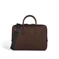 Sacs à main pour hommes en cuir pleine fleur véritable, légers, de qualité supérieure, 16 pouces, sacs messager, sacoche fine pour ordinateur portable personnalisée