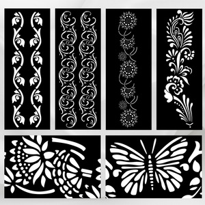 Hollow Henna Temporary <b>Tattoo</b> Stencil Creative Body Art Sticker Waterproof <b>Paper</b> Decal for Wholesale Party Professional Use - Product Image 3