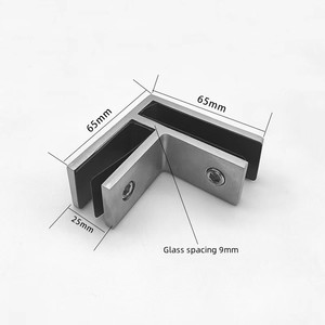 Moderne 304 Edelstahl Glas klemme Glas halterungen zum Richten von Treppen geländer Anti-Shaking-Zubehör - Product Image 6