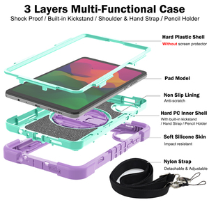 Étui pour tablette Redmi Pad SE 4G 8,7 pouces, housse de protection avec support rétractable et dragonne - Product Image 6