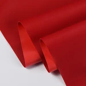 Grosir kustom warna merah 100% nilon 0.7mm 272 kain Oxford spons PVC kepar untuk tas sekolah ransel