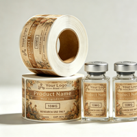 Étiquettes en vinyle personnalisées pour médicaments, médicaments réfrigérés et petits flacons en verre de 3 ml