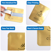 Sachet d'emballage personnalisé en papier kraft et feuille d'aluminium imprimé, thermoscellable, pour café filtre à oreilles suspendues, portion individuelle