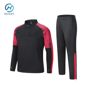 Tuta Sportiva da Uomo con Mezza Zip Personalizzabile con Logo, per Adulti e Bambini, per <span class=keywords><strong>Squadre</strong></span> e Club <span class=keywords><strong>di</strong></span> <span class=keywords><strong>Calcio</strong></span>, Completo da Allenamento - Product Image 4