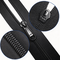5 #   Fermeture éclair en nylon RC en rouleau au mètre, curseur de fermeture éclair pour bagages, sacs à dos, valises, housses de canapé