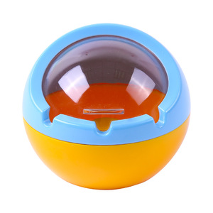 Wuhe Creative Ashtray Plastic Round Square With Lid Windproof Sealed For Home Hotel Random Color - Product Image 5
