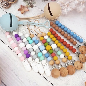 Clips de sucette en silicone sans BPA sur mesure lanière de support perles à mâcher de dentition Clips de sucette apaisants en silicone - Product Image 4