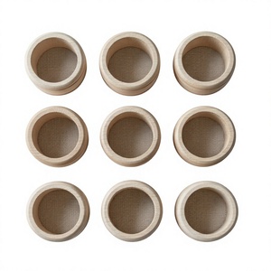 Anneaux de serviette en bois écologiques de luxe, ronds, 4,5 cm, modernes, durables, décoration de table pour mariage, dîner, fête - Product Image 6