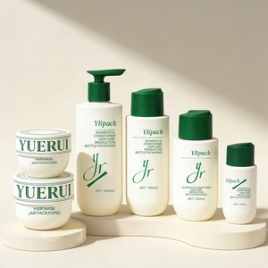 Ensemble de flacons classiques en plastique HDPE pour shampoing et lotion corporelle, 125 ml-500 ml, avec bouchon à disque, pot pour <span class=keywords><strong>masque</strong></span> capillaire en PP, emballage imprimé UV - Product Image 5