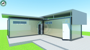 Exhibición de baño con ópticas contenedor ducha habitación comunitaria cuarto de baño conveniencia pública - Product Image 2