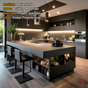 Mueble <span class=keywords><strong>de</strong></span> <span class=keywords><strong>Cocina</strong></span> Completo <span class=keywords><strong>de</strong></span> Lujo Personalizado, Gabinete <span class=keywords><strong>de</strong></span> Madera Moderno Modular, Armario <span class=keywords><strong>de</strong></span> <span class=keywords><strong>Cocina</strong></span>, Isla, Mesa Lista para Armar - Product Image 4