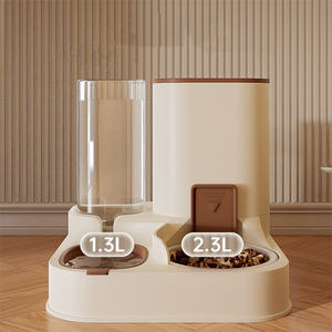 مجموعة موزع طعام وماء أوتوماتيكي للحيوانات الأليفة مع قاعدة مانعة للانزلاق، الأكثر مبيعًا - Product Image 2