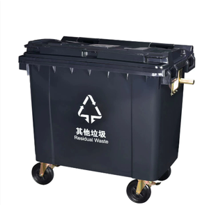 Contenedor de <span class=keywords><strong>Basura</strong></span> de Plástico Personalizable de Fábrica, Duradero, de 660 Litros, Compre una Cubeta de <span class=keywords><strong>Basura</strong></span> de Plástico con Tapa - Product Image 5