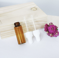 Bouteilles transparentes ambrées de 2ml, 3ml, 5ml, flacon d'échantillon d'huile essentielle pour le voyage