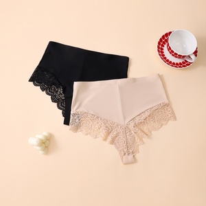 Tangas Elegantes de Cintura Baja, Transpirables y sin Costuras para Mujer, con Encaje, Tela Cómoda, Sexy - Product Image 2