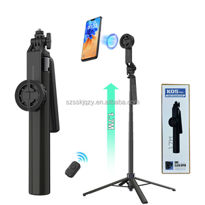 Xách tay Selfie Stick nối dài <span class=keywords><strong>Tripod</strong></span> đứng có thể điều chỉnh bluetooth không dây Monopod người giữ điện thoại cho du lịch vlogging - Product Image 1