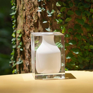 Jarrón Rectangular de Acrílico Cristalino, Duradero, para Decoración Floral de Mesa, Regalo para el Hogar - Product Image 1
