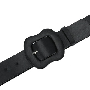 Ceinture large en PU de style coréen pour femme, avec boucle ardillon en alliage, couleur bonbon, 3,8 cm x 105 cm, décorative en forme de <span class=keywords><strong>gourde</strong></span>, tendance - Product Image 4