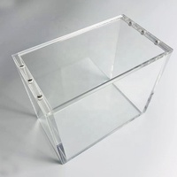 Boîte de présentation en acrylique transparente personnalisée, style moderne, pour boîte de booster ETB, couvercle anti-poussière, haute transparence, boîte de rangement pour boîte d'entraînement d'élite