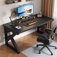Table de jeu pour ordinateur moderne en gros, bureau PC avec base métallique noire, bureau de jeu