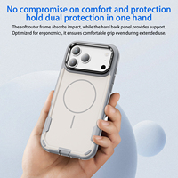 Nouvelle coque de téléphone antichoc effet mat givré doux au toucher pour iPhone 17 Pro Max 16 15, étui magnétique, accessoires, protection intégrale