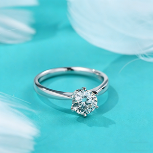 Anillo de Compromiso SGARIT Personalizado con Diamante Cultivado en Laboratorio de 1, 2 o 3 Quilates, Certificado IGI, <span class=keywords><strong>Oro</strong></span> Blanco de 18K, 6 Puntas, Solitario - Product Image 2