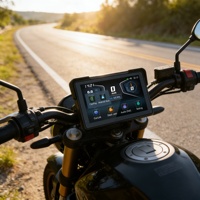 Soporte de Navegación para Motocicleta con Pantalla Impermeable IP67, Cámara Delantera/Trasera, TPMS, GPS y Conectividad Inalámbrica para Todas las Motocicletas