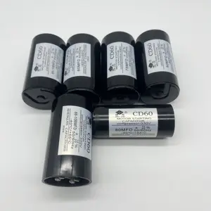 Condensador de funcionamiento del motor de CA CD60 100-600UF 110V250V450V adecuado para compresores de aire acondicionado - Product Image 1