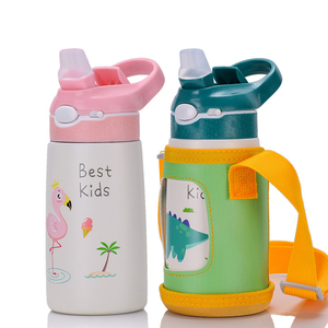Bouteille d'eau pour enfants à double paroi sans Bpa de qualité alimentaire avec logo personnalisé 12oz - Product Image 3