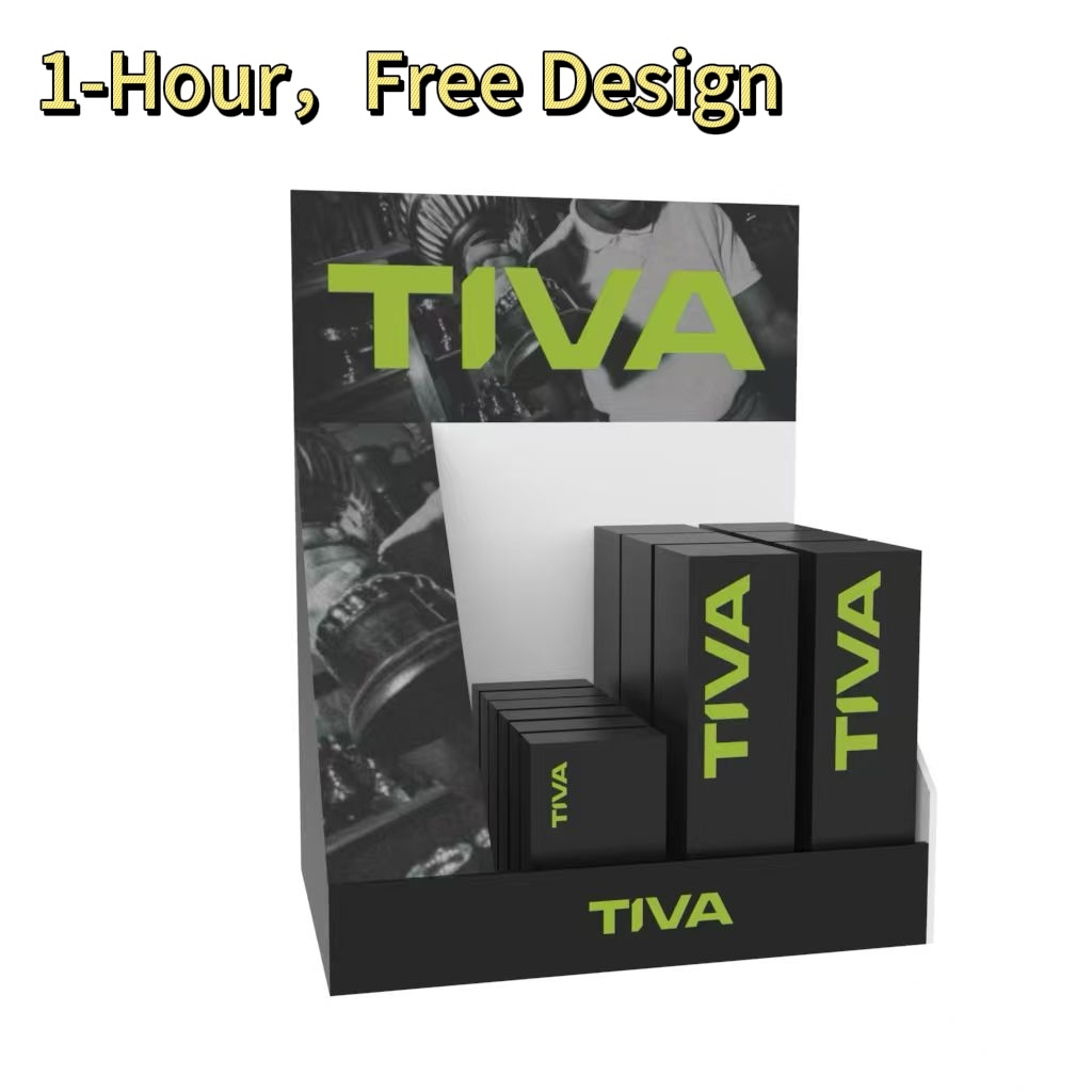 Customized Countertop Acrylic Energy Drink Display Rack for Supermarket and Retail Shops Easy to Assemble — view 3