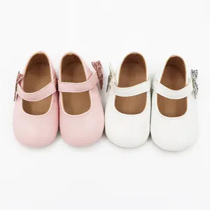 Customized Summer New Butterfly Kids Shoes Breathable Formal Shoes Cute Soft Sole Light Toddler Princess Shoes