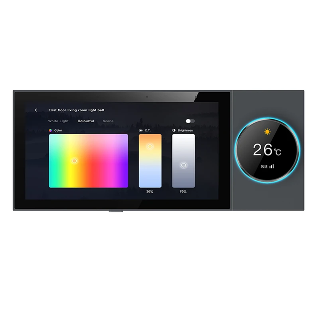 OEM Tuya 10 Inch Screen with Smart Home Control Panel Touch Screen with Knob for Smart Home System Automation System