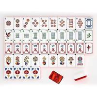 Set Ubin Mahjong Gaya Amerika Modern Akrilik 2 Lapis 160 Ubin Perjalanan Portabel Mewah yang Dapat Dilipat dan Diukir dengan Indah