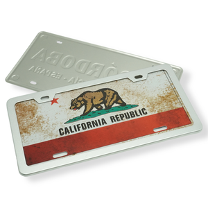 Placas de nombre de recuerdo decorativas, placa de matrícula de bicicleta pequeña, placa de coche de motocicleta con impresión de Metal - Product Image 5