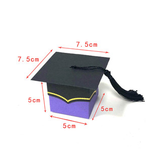 Artículos para Fiestas de Graduación 2023, Caja de Dulces con Forma de Birrete de Licenciatura, Caja de Dulces con Forma de Birrete de Graduación - Product Image 3