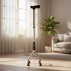 Vente directe usine – <span class=keywords><strong>Canne</strong></span> de marche légère en acier inoxydable, poignée ergonomique en T, réglable en hauteur, pliable, capacité de charge 250 lb - Product Image 2