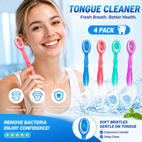 Mini Kit de Brosse à Dents Portable 5-en-1 Jetable avec Grattoir Lingual, Fil Dentaire et Dentifrice – Emballé Individuellement pour Enfants et Adultes