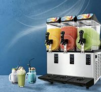 Nouvelle machine commerciale à slushie à trois réservoirs pour boissons glacées, saveurs variées, Daiquiri et Margarita