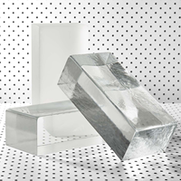Vente en gros de briques de verre colorées solides pour la décoration élégante de la salle de bain et du salon, durables et faciles à installer pour une utilisation en extérieur dans la cuisine