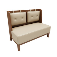 Chaises de restaurant de luxe et ensemble de table à manger Mobilier commercial pour hôtels et cafés Banc en bois Canapé banquette