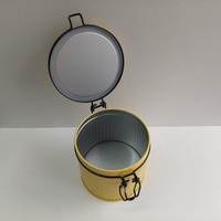 Boîte de rangement en fer pour grains de café et biscuits, en fil d'acier coloré personnalisé, de qualité alimentaire, avec fermeture sécurisée, conteneur en aluminium de haute qualité