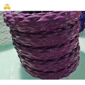 Cubierta de <span class=keywords><strong>volante</strong></span> con estampado de accesorios para automóviles de cuero <span class=keywords><strong>brillante</strong></span> colorido de moda - Product Image 4