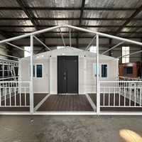 Maisons modulaires préfabriquées en acier léger, pliables et démontables, de 20 et 40 pieds, design moderne, pour hôtels et logements extensibles