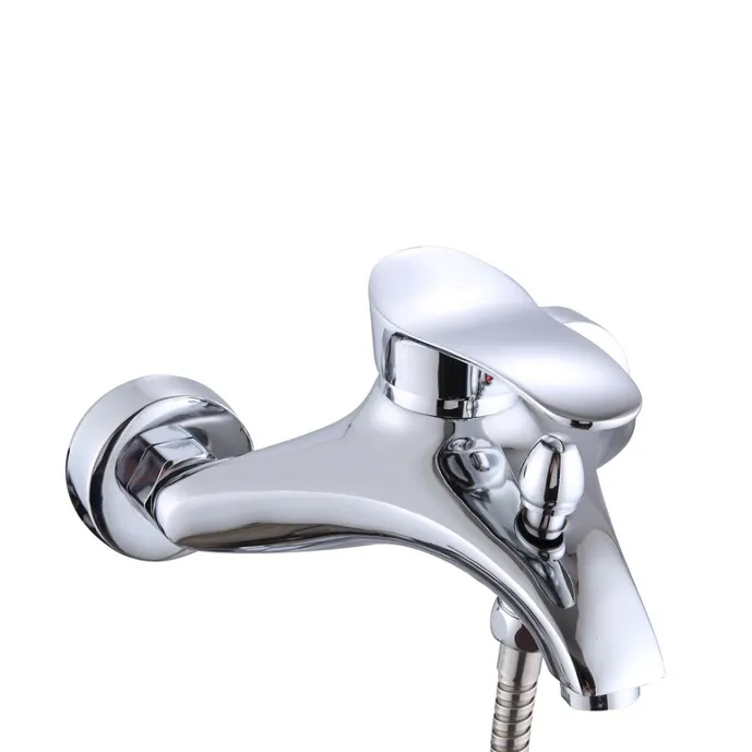 Bathroom Shower Faucet Simple Shower Tap zinc alloy Bath Shower Faucet Mixer Hot and Cold Bathtub Mixer Faucet