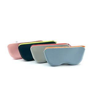 Étui à lunettes en silicone avec logo personnalisé, durable, réutilisable, écologique, fermeture éclair, résistant à l'eau, pour les voyages en plein air - Product Image 4