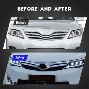 Accesorios de montaje de fábrica HCMOTIONZ 2010-2011 luz delantera luces diurnas faros LED para Toyota Camry <span class=keywords><strong>XV40</strong></span> - Product Image 4